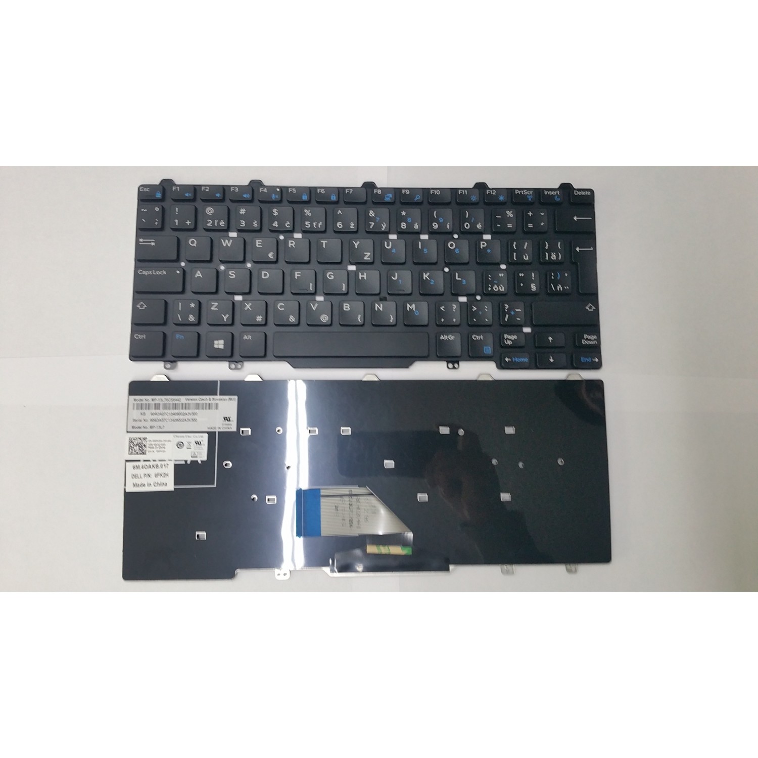 Tastatura laptop noua originala DELL Latitude 3340 3350 Black Cehia & Slovacia DP/N 6FK2H